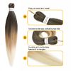 DT CHERYL Pre Stretched Braiding Hair, 6 Pack golden Braided Hair extension 26 inches Synthetic EZ Braid Hot Water Styling Braid Yaki Texture Pre-stretched Hair for Braiding Braids 1B/27/613