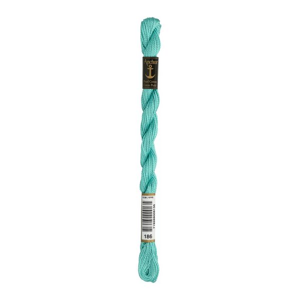 Anchor Embroidery Thread, Cotton, 186, Stärke 5, 21m
