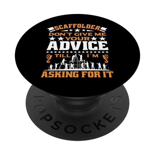 Scaffold Installer Builder Trade Worker Scaffolder PopSockets Adhesive PopGrip