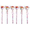 6 x Unicorns Pencils With Novelty Erasers Toppers - Assorted Colours