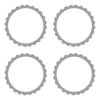 Amscan Candy Buffet Scalloped Labels Silver