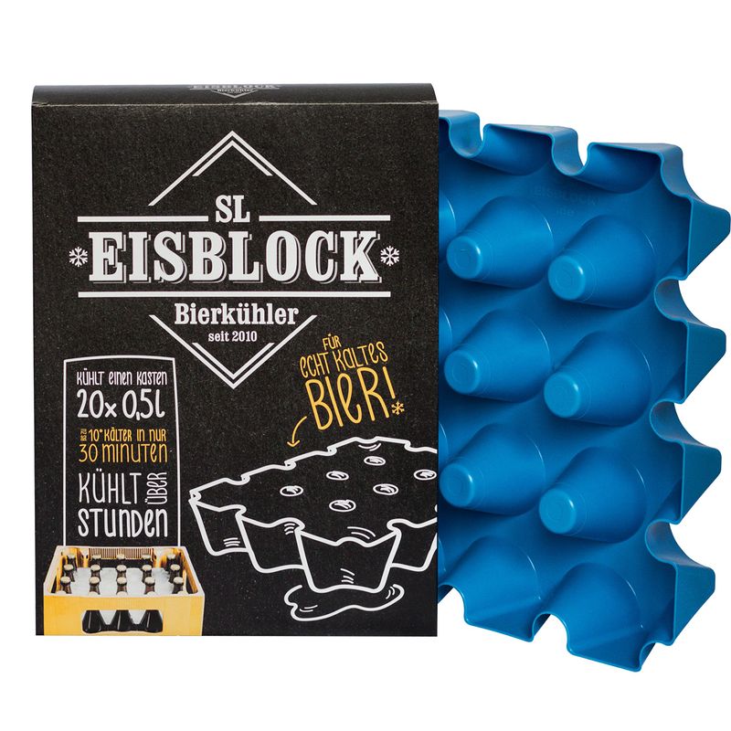 SL-Eisblock: ice block, beer cooler/crate, for 0.5 L bottles