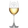 Shine Bright Like A Diamond Engraved 18 oz Wine Glass
