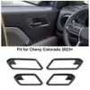 Carbon Console Air Vent Window Switch Door Lock Trims Kit For Chevy Colorado 23+