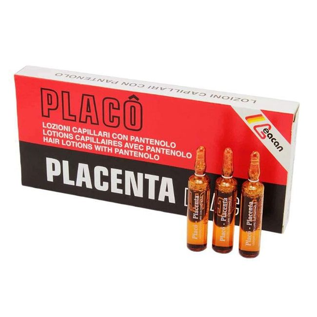 Hair loss Placenta Placo for hair intensive treatment [12 vials 0,35 oz]