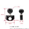[REC-MOUNT25] Base Mount Part C Part C24 Mirror Small Diameter Bar Mount Base (Silver) [RM25-C24]