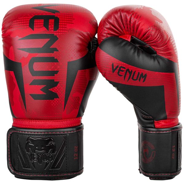 VENUM エリート ボクシング グローブ Elite Boxing Gloves レッド／カモ VENUM-1392-499 (12oz)