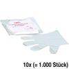 Einmalhandschuhe, PE-Handschuhe Einweg, Einheitsgröße, 10 Packungen