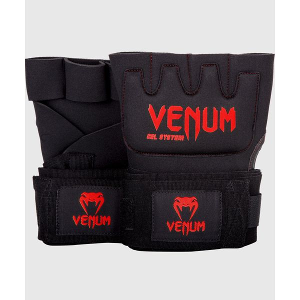Venum, Kontact Gel Quick Wraps, Men's, L, Black/Red