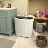 Light Twin Tub Washing Machine Dryer & Spin Washer Top Load Saving Space