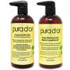 PURA D'OR Biotin Original Gold Label Anti-Thinning (16oz x 2) Shampoo & Conditioner Set, Clinically Tested Effective Solution w/ Herbal DHT Ingredients, All Hair Types, Men & Women