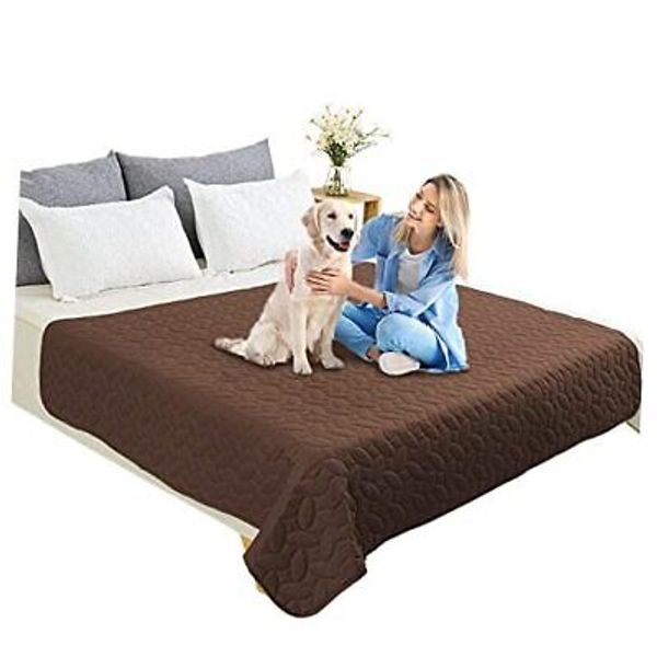 Pet Bed Cover Dog Bed Blanket for Sofa and 82x120 Inch (Pack of 1) Chocolate