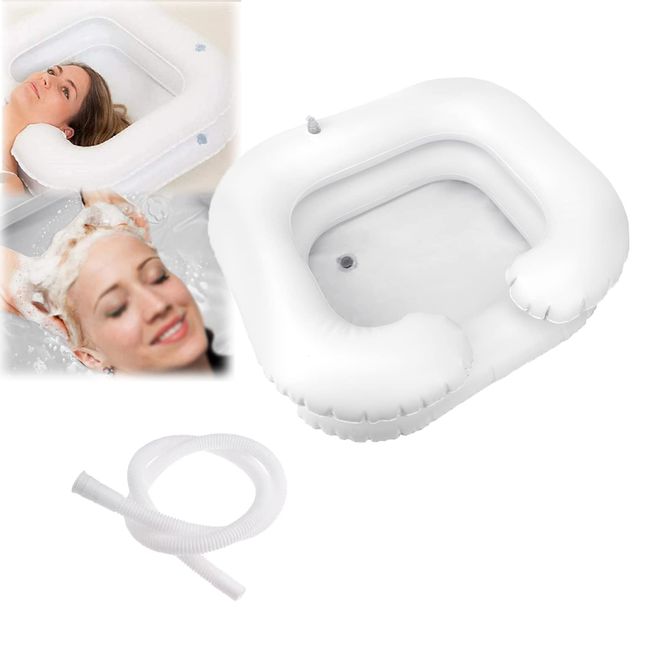 MOVKZACV Portable Inflatable Hair Washing Basin Shampoo Basin Sink Bathing Aid Wash For The Elderly