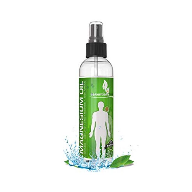 Magnesium Oil Spray - Large 12oz Size - Extra Strength - 100% Pure for Less Sting - Less Itch - Essential Mineral Source - Made in USA