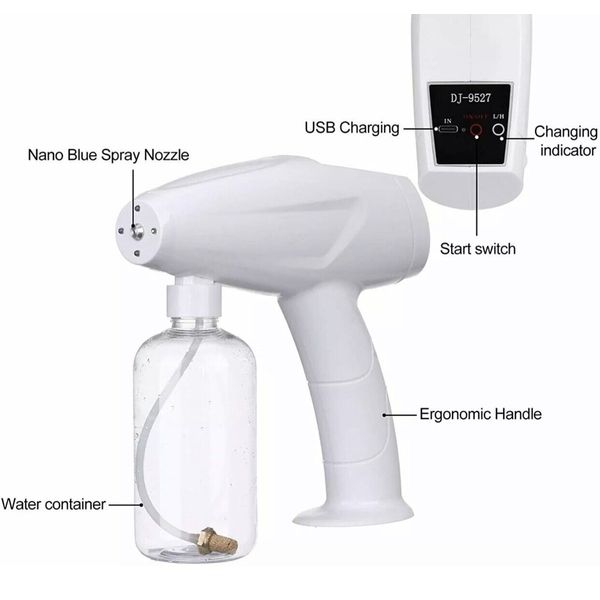 Disinfectant Wireless Spray Gun W/ UV Light Rechargeable