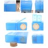 Blue Once-a Day Monthly Pill Organizer Removable Lid for Easy Loading