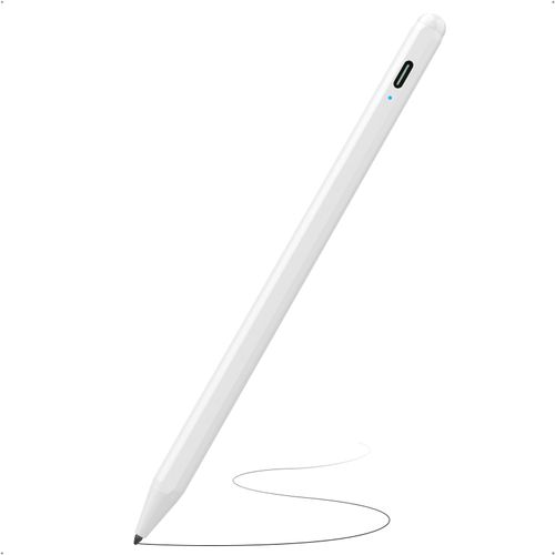 Stylus Pen for iPad (2018-2025) with Fast Charging & Palm Rejection, Pencil for Apple iPad 11th A16/10/9/8/7/6th, Pro 11“13”M4/12.9 inch, Air 11/13 inch M3 2025&M2 2024/5/4/3rd, Mini A17 Pro/6/5th
