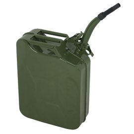 4x Jerry Can Fuel Tank w/ Holder Steel Army Backup Military Green 5Gallon 20L 