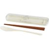 Jijinsha ChacoChaco Chopsticks Spoon Set, Ivory 60281
