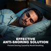 Anti Snoring Chin Strap for Sleeping – CPAP Compatible, Adjustable & Breathable Snore Stopper, Comfortable Reusable Sleep Solution, Black, Medium
