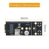 M.2(NGFF) Key B Adapter with SIM Card for 3G/4G/5G Module