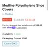 Medline Shoe Covers Spunbond Material Non-Skid Pattern Blue Universal 1000ct Box