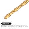 M2x0.4 Spiral Point Thread Tap with 1.6mm Twist Drill Bit Set,Metric Titanium Plated HSS 6542,High Precision Machine Threading Tool