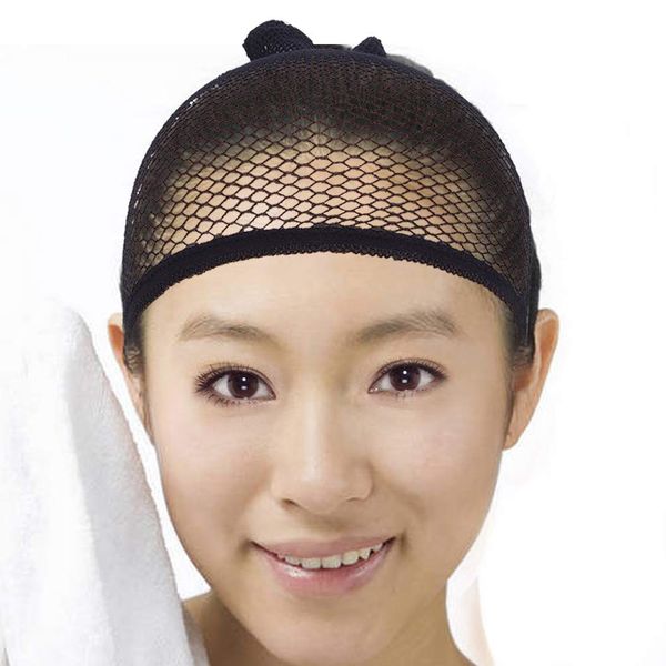 Wig Cap, Dedicated Net, Black, Easy to Wear, Tube Type, Hair Net, black (black 19-3911tcx)