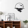 OYEFLY Sunrise Metal Wall Art,Modern Sunset Interior Art (Medium)