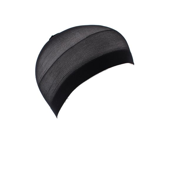 Zac's Alter Ego 12 Pieces Black Flexible Stocking Wave Cap for Men