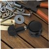 4pcs Cat Cage Casters Wheels, Black Universal Replacement Silent Stemless Caster Wheel with Locking Feature, Easy Installation, Smooth Rolling, Fits Most Strollers