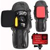 Navitech Action Camera Backpack & Red Storage Case With Integrated Chest Strap - Compatible With The Insta360 ONE R Action Camera