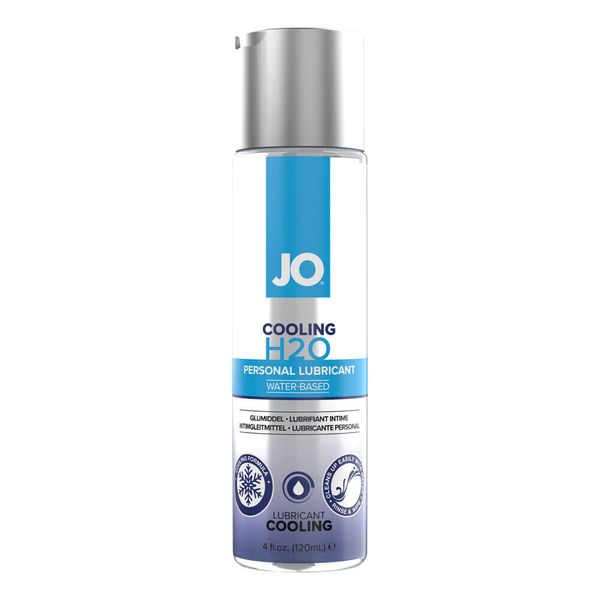 JO H2O Cooling Lubricant 4oz - Water-Based Personal Lube - Cool & Tingle