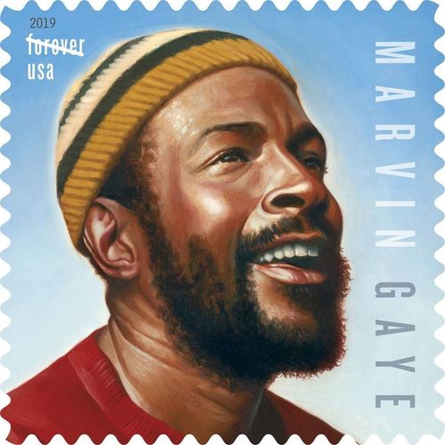 Marvin Gaye Music Legend Commemorative Stamp Sheet of 16 Forever Stamps