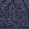 Aran Traditions Ribbed Beanie Hat (Navy)