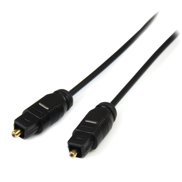 StarTech.com 4.5m Square Toslink SPDIF Cable THINTOS15 Optical Digital Audio Cable