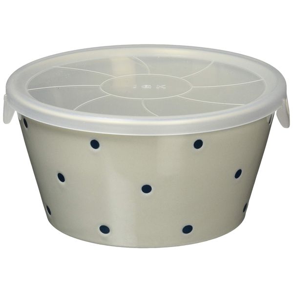 Mino Ware 131-1406 Non-Wrap Pot, Polka Dot, Gray