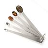 Norpro Mini Stainless Steel Measuring Spoons, Set of 5 (tad, dash, pinch, smidgen and drop), 5" x .5" x .5"