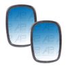 2x Curved Mirror Head 7" x 5" Replacement for JCB Telehandler Loadall Backhoe Premium Brand
