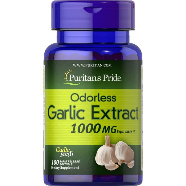 Puritan's Pride Odorless Garlic 1000 Mg, 100 Total Count