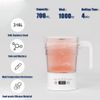Redia Foldable Collapsible Silicone Camping Kettle, Multifunctional with Keep Warm & Delay Start - 0.7L, 1000W White