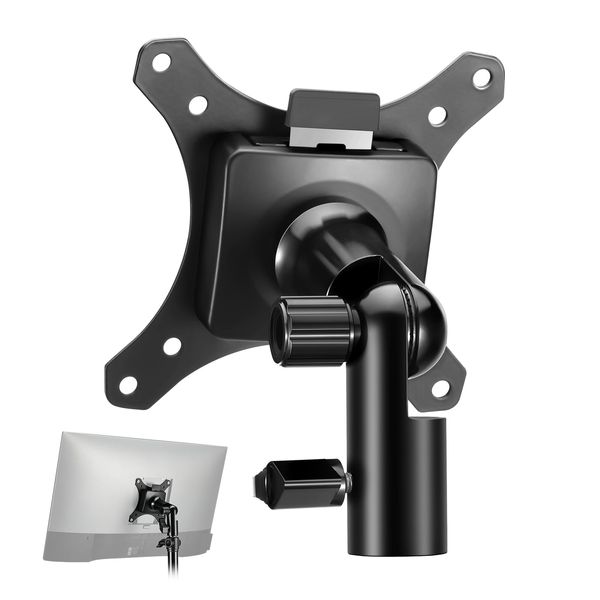 NEEWER Monitor Mount Adapter with Quick Release VESA Mount, 270° Adjustable Metal 5/8" C Stand Adapter Light Stand Adapter for Impact Screen/Outdoor TV 75-100mm Max Load 8kg MA010