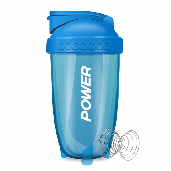 ACUNA Protein Shaker Bottle 400ml | Premium Shaker Bottles With Steel Ball For Smooth Protein Shake, Secure Lid Leakproof Protein Shaker Bottles Ideal Gym & Fitness Workout Partner (Arctic Blue)