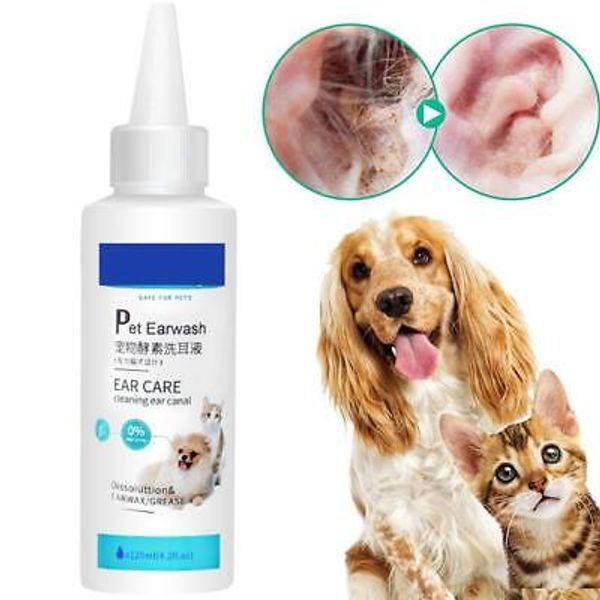 Pet Ear Care Drops Dog Puppy Cat Kitten Kill Mites Control Yeast Itching Nice