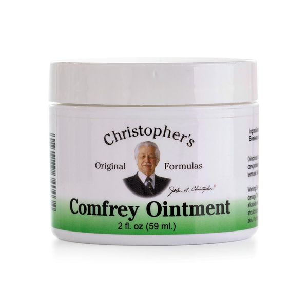 Christopher's Original Formulas Comfrey Ointment, 2 Ounce – Herbal Ointment with Organic Comfrey Leaf in a Natural Beeswax and Olive Oil Base