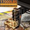 2'' Receiver Trailer Hitch 6'' Drop Adjustable Towing Hitch Tri-Ball Mount
