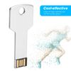 ASHATA Key Shape USB Flash Drive, Silver Thumb Drive 8GB-64GB, Memory Stick Expansion Disk, for Computer Use(64GB)