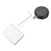 sourcing map 1.8 ft Retractable Cable Lock with Square Patch Remote Control Security Lock with Adjustable Cord Tether Anti Theft for Laptop, TV, 200g, Black