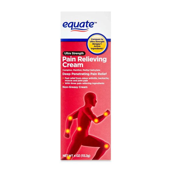 Equate Ultra Strength Pain Relief Cream, 4 oz