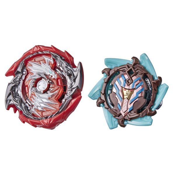 Beyblade Burst Surge Dual Collection Pack Hypersphere Eclipse Evo Devolos D5 and Slingshock Sphinx S4-2 Spinning Tops, Battle Game Toys